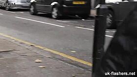 Horny British Lass Pisses Pants Publicly in Exhibitionist Flash