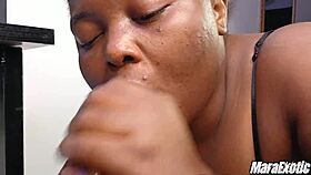 Watch this hot milf choke on big black cock, sloppy deepthroat, and swallow every drop!