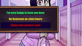 Raven schoolgirl screams for total anal cock destruction!