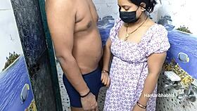 Indian couple enjoys steamy bath sex in bathroom