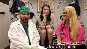 mina moon gags on dick before getting pounded doggystyle and missionary pov