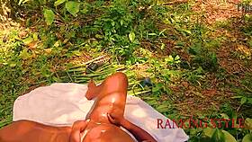 i feel so lonely in the forest but this big cock chubby bbw pussy makes it better riding hard