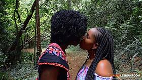 african milf lesbians devour wet pussies after steamy forest date romance ignites