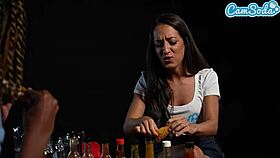petite milf drenches shaved pussy lips in hot sauce for bbc challenge