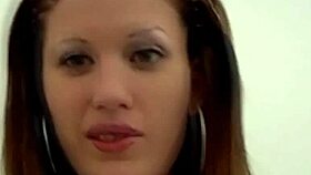 Horny Slut Brunette Teases Tits Before Dropping Jeans