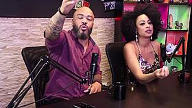 Lady Snow's sensual interracial cast with black stud part 1