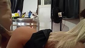 hot amateur caught masturbating outdoors gets punished with rough toy fucking