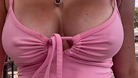 i'm so horny walking public in this revealing outfit feeling exposed