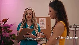 nurse kendra sunderland licks liz jordan's wet cheerleader pussy