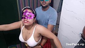 newlywed indian housewife screams in rough doggystyle pounding