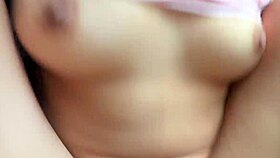 Tiny teen sneaks in for creampie cowgirl ride