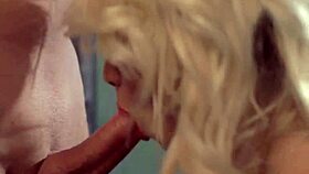 Blonde girlfriend gives the most amazing sensual blowjob 😍 with swallow and facial cumshot