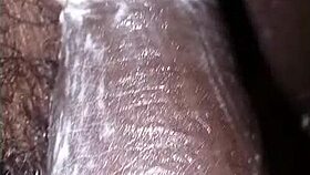 Masturbating my huge black cock 💦🍆