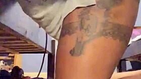 mmm ebony milf teases with strip then deepthroats bbc preview 😏🍫👅💦