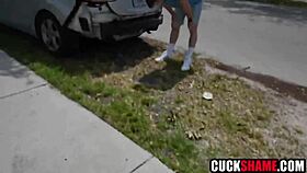 wanna fuck my ebony wife to cover her car accident debt?