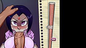 Raven schoolgirl screams for total anal cock destruction!