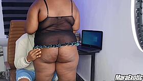 Watch this hot milf choke on big black cock, sloppy deepthroat, and swallow every drop!