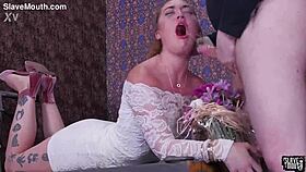 Rough Facefucking Degrades Big-Ass Babe Kat Monroe with Choking Gagging and Spitting