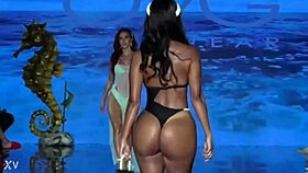 big ass bikini model struts her curves in a steamy revealing photoshoot session