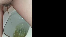 hot latina couple's close-up pissing and cumshot compilation