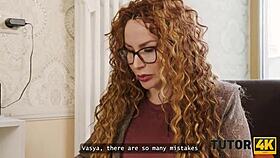 Strict Russian teacher unleashes wild mature fuck!