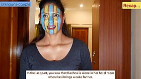 desi rachna rides ravi cowgirl style with dirty talk
