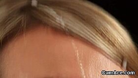 bombshell centerfold devours blowbang cocks before extreme facial cumshot swallows every drop