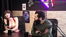 Lady Snow's sensual interracial cast with black stud part 1