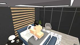 it's the usual roblox condo hangout with friends building and chatting casually