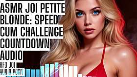 petite blonde asmr joi speeds your cum challenge