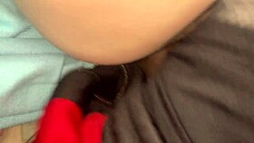 Petite Blonde Amateur Receives Thick Interracial Christmas Creampie in Missionary Close-Up