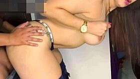 What if horny colombian milf invites young stud inside alone?