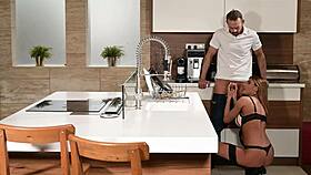 kitana lure and angelica heart invite neighbor for steamy threesome fun