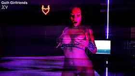 Goth rose endures rough domination craving massive facials in wild sessions