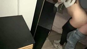 secret hookup with best friend's girlfriend at the party nearly caught