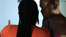passionate banging of african beauty's big clit pussy with monster cock doggystyle cumshot