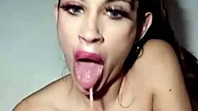 Karogok chokes emotionally on deep Argentine gag.