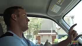 car blowjob babe rides cock doggystyle then takes facial on sofa 💦🍆🔥