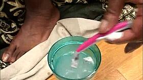 ebony slut with hairy pussy rides bbc cowgirl in chocolate candy cunts vol 2