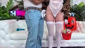 oh god, tess chokes on bryan's huge bbc with sloppy gagging deepthroat and dirty face fuck