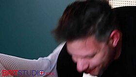 I'm Ellie Shou gettin' my pussy ate while suckin' older guy's cock