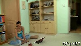 This wicked teen 18+ girl loves rough homemade fucking