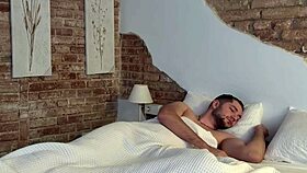 skinny babe warms up before interview but guy accidentally creampies her tight pussy