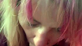 😘 pretty hooker kneels for backseat dick suck and cum gulp