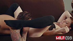 Sovereign Syre busty redhead MILF gets close to Quinton James her husband's boss