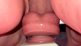 i can't resist riding this massive cock with my tiny redhead pussy