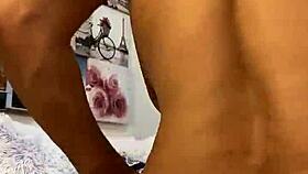 uhh anna maria strips pink lingerie teasing her curves so hot