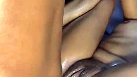 black indian lesbian slut squirts uncontrollably as huge strapon takes full control