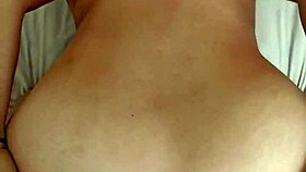 Amateur stuffs big ass with cock