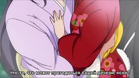 Russian scene featuring subtitles for easy viewing
